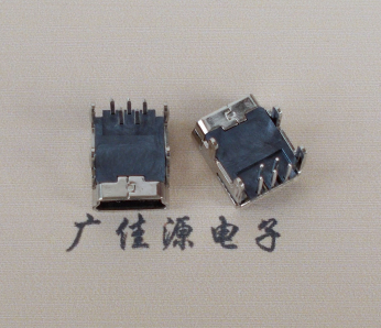 抚州Mini usb 5p接口,迷你B型母座,四脚DIP插板,连接器