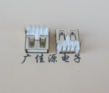 抚州 USB2.0 AF 90度 直插脚 无后盖 平口铜壳