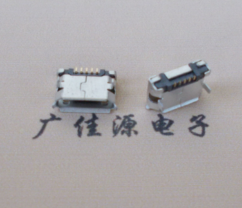 抚州Micro USB卷口 B型(无柱）插板脚间距6.4普通端子