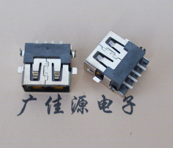 抚州 USB母座 贴片沉板3.5/4.9 直口/卷口铜壳/铁壳