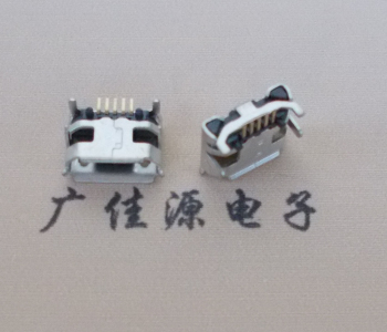 抚州Micro USB母座牛角间距7.2x6.6mm加长端子定位柱