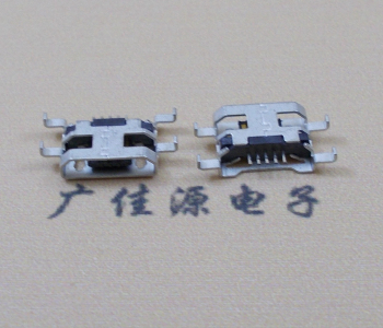 抚州MICRO USB 5PIN接口 沉板1.6MM 四脚插板无导位
