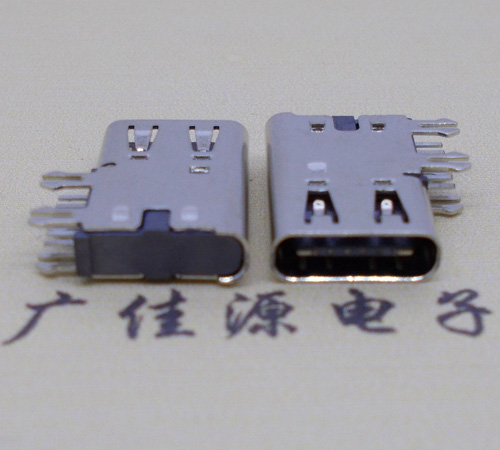 抚州侧插USB3.1接头座子.90度type-c母座.6p侧插连接器